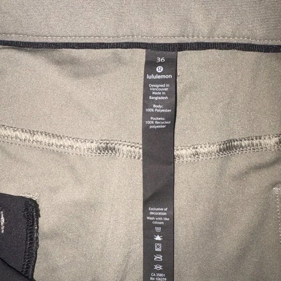 Lululemon ABC Classic Fit Pants Men's size 36 - Picture 6 of 15